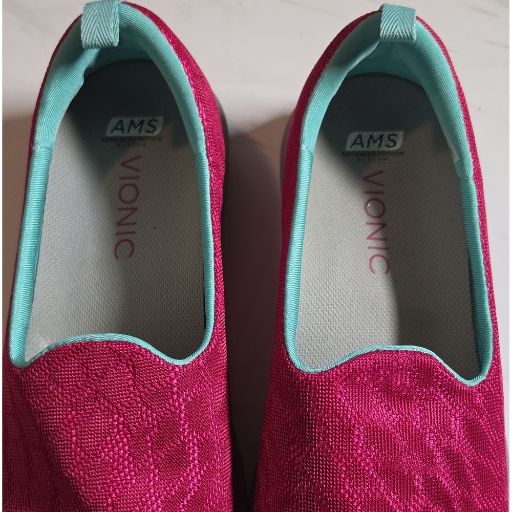 Vionic AMS Men's Slip-On Low Top Athletic Sneaker Pink/Blue/Gray 331HYDRA‎